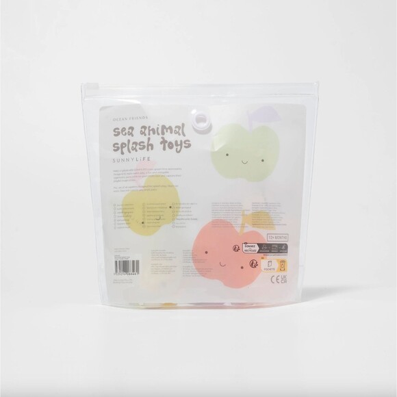 SunnyLife Sea Animal Splash Toys Ocean Friends - Water Fun for Kids - 6 Pack - Picture 4 of 6